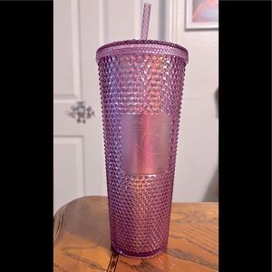 Walt Disney World 50th Anniversary Studded Starbucks Tumbler with Straw – Pink
